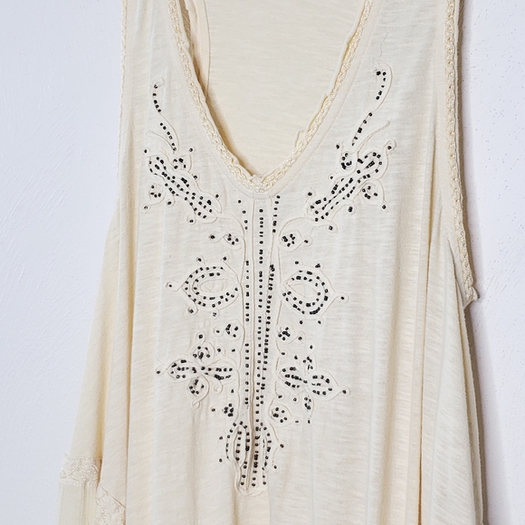Free People Beaded Boho Sleeveless Dress - Picture 4 of 15